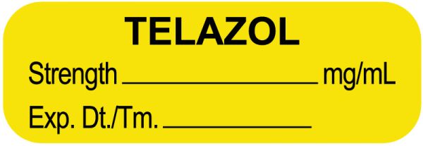 Medical Use Labels - Anesthesia Labels, Telazol mg/mL, 1-1/2