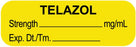 Medical Use Labels - Anesthesia Labels, Telazol mg/mL, 1-1/2" x 1/2"