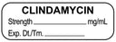 Medical Use Labels - Anesthesia Label, Clindamycin mg/mL, 1-1/2" x 1/2"