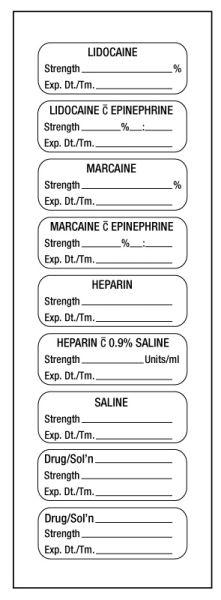 Medical Use Labels - 9-label Sheet, 1-1/2" x 1/2"