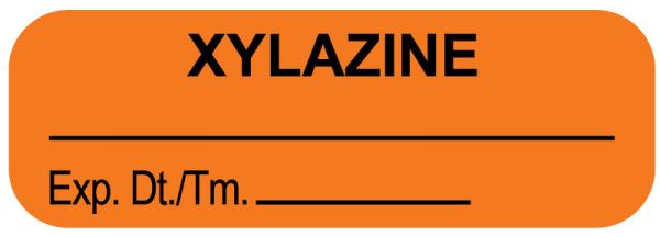 Medical Use Labels - Anesthesia Label, Xylazine, 1-1/2" x 1/2"