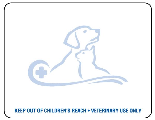 Medical Use Labels - Dog & Cat Rx Thermal Label for Dymo Labelwriter Printers, 2-1/8" x 2-3/4"