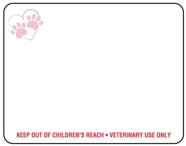 Medical Use Labels - Heart N Paws Thermal Label for Dymo Labelwriter Printers, 2-1/8" x 2-3/4"