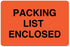 Medical Use Labels - Shipping Label - PACKING LIST ENCLOSED, 3" x 2"