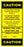 Medical Use Labels - Alarm Caution, 2" x 4"