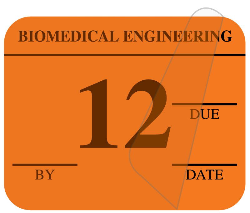 Medical Use Labels - Single Color Biomedical Inspection Labels