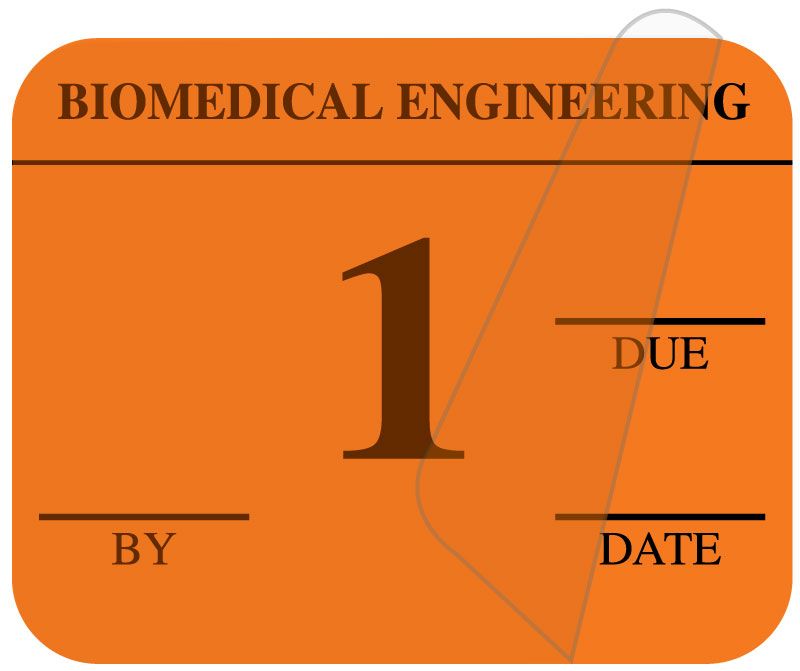 Medical Use Labels - Single Color Biomedical Inspection Labels