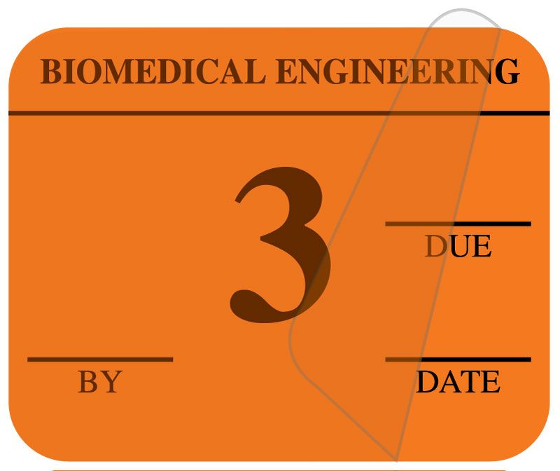 Medical Use Labels - Single Color Biomedical Inspection Labels