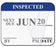 Medical Use Labels - Monthly Self-Laminating Inspection Labels