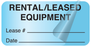 Medical Use Labels - RENTAL/LEASED Equipment Label 2" x 1"