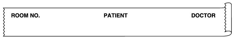 Medical Use Labels - Chart Tapes