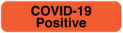 Medical Use Labels - COVID 19 POSITIVE, 1-1/4" x 5/16"