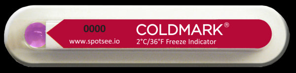 Medical Use Labels - ColdMark Temperature Indicator, 2C/36F