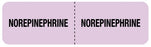 Medical Use Labels - NOREPINEPHRINE, I.V. Line Identification Label, 3" x 7/8"