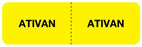 Medical Use Labels - ATIVAN, I.V. Line Identification Label, 3" x 7/8"