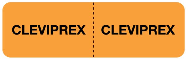 Medical Use Labels - CLEVIPREX I.V. Line Identification Label, 3" x 7/8"