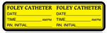 Medical Use Labels - FOLEY CATHETER, 3" x 7/8"