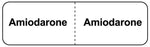 Medical Use Labels - AMIODARONE, I.V. Line Identification Label, 3" x 7/8"