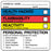 Medical Use Labels - Chemical Hazard Label, 2-1/4" x 2-1/4"