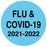 Medical Use Labels - FLU COVID-19 2021/2022, Laminated, 3/4" x 3/4"