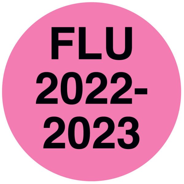 Medical Use Labels - FLU 2022/2023, LAM,1/2" x 1/2"