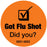 Medical Use Labels - Got Flu Shot Did you?, Orange, 3/4" Dia