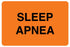 Medical Use Labels - Patient Care Label SLEEP APNEA, 3" x 2"