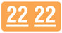 Medical Use Labels - UAL 2022 Year Label, 1-1/2" x 3/4"