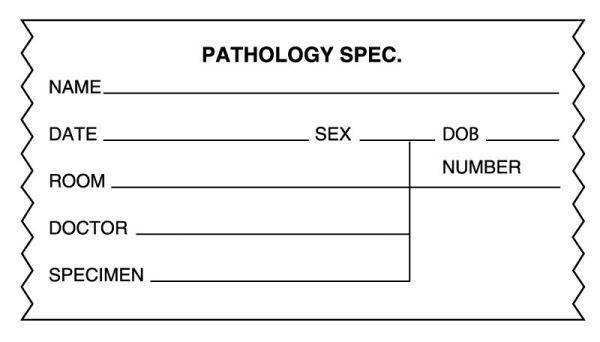 Medical Use Labels - Pathology Specimen Identification Tape, 2" x 500"