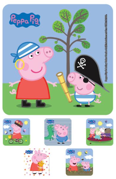 Medical Use Labels - PEPPA PIG, Kids' Sticker, 2-1/2" x 2-1/2"