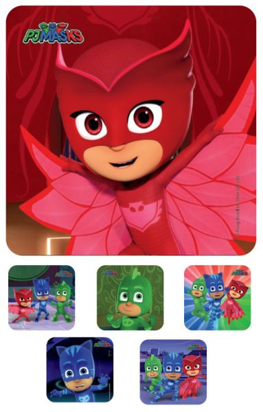 Medical Use Labels - PJ MASKS , Kids' Sticker, 2-1/2" x 2-1/2"