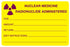 Medical Use Labels - Nuclear Medicine Communication Label, 4" x 2-5/8"