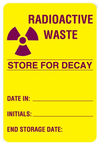 Medical Use Labels - Nuclear Medicine Label, 4" x 2-5/8"