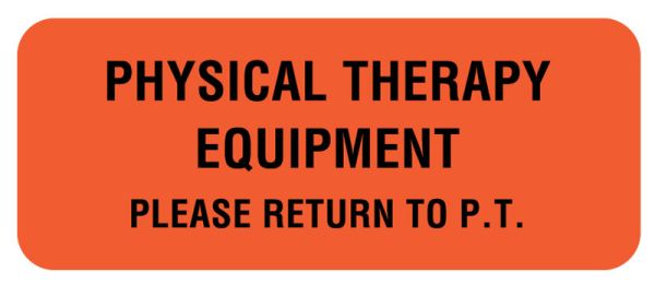 Medical Use Labels - Physical Therapy Equipment, 2-1/4" x 7/8"