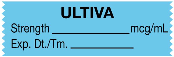 Medical Use Labels - Anesthesia Tape, Ultiva mcg/mL, 1-1/2" x 1/2"