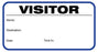 Medical Use Labels - Visitor Pass Book with Duplicate, 3-1/2" x 1-7/8"