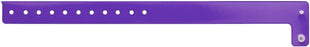 Medical Use Labels - Purple Blank Vinyl Edgeglow Wristband, 10-1/8" X 3/4"