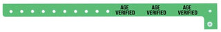 Medical Use Labels - Plastic Wristband - AGE VERIFIED,10"x 5/8"