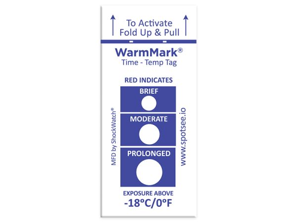 Medical Use Labels - WarmMark Single-Use Temperature Indicator -18C/0F