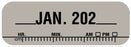 Medical Use Labels - X-Ray Date Label Jan 202__, 1-1/2" x 1/2"