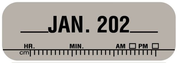 Medical Use Labels - X-Ray Date Label Jan 202__, 1-1/2" x 1/2"