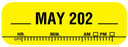 Medical Use Labels - X-Ray Date Label May 202__, 1-1/2" x 1/2"