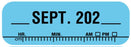 Medical Use Labels - X-Ray Date Label Sep 202__, 1-1/2" x 1/2"