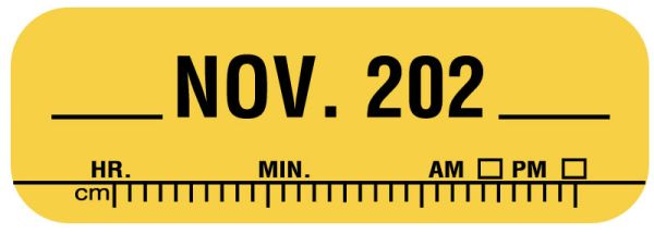 Medical Use Labels - X-Ray Date Label Nov 202__, 1-1/2" x 1/2"