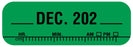 Medical Use Labels - X-Ray Date Label Dec 202__, 1-1/2" x 1/2"