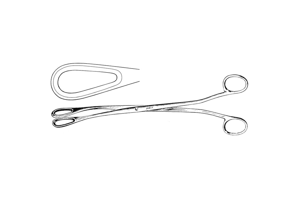 Medline Barret Placenta Forceps - FORCEP, BARRETT PLACENTA, SLT CVD, 10" - MDS7214418