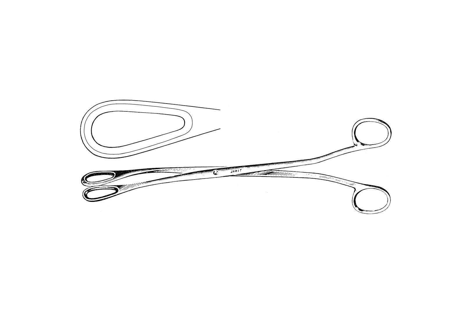 Medline Barret Placenta Forceps - FORCEP, BARRETT PLACENTA, SLT CVD, 10" - MDS7214418