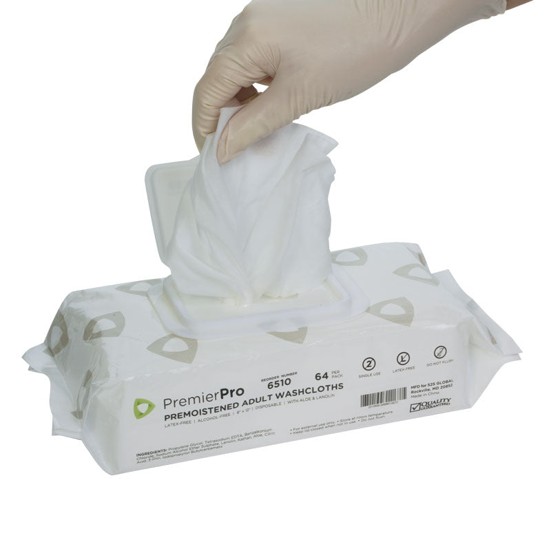 Pre-Moistened Adult Wipes