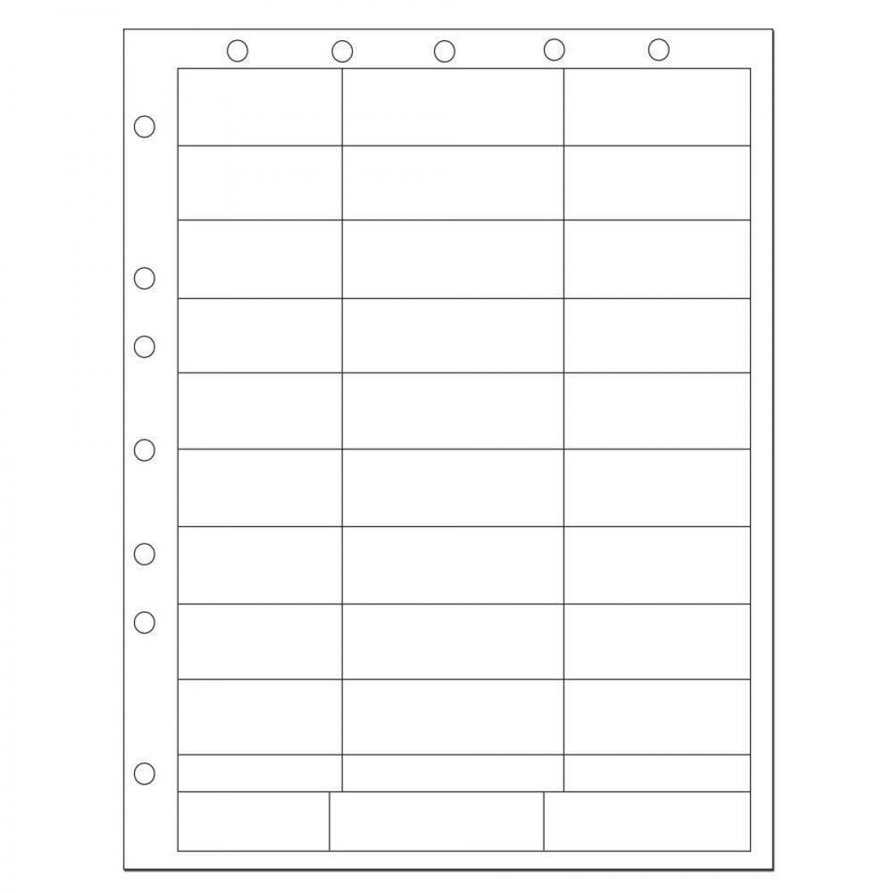 Chart Labels Laser Portrait With Holes, Multiple Size Labels X White - 33 Lbls Per Sheet, 4 Pks Of 250 Sheets Per Case