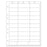 Chart Labels Laser Portrait With Holes, Multiple Size Labels X White - 33 Lbls Per Sheet, 4 Pks Of 250 Sheets Per Case